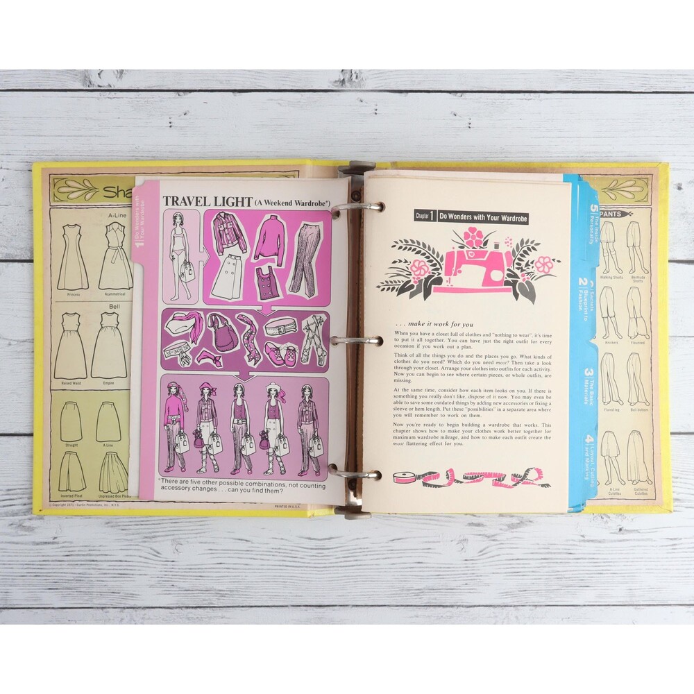 Vintage 1972 Complete Family Sewing Book | Sewing Reference Binder - Picture 3 of 7